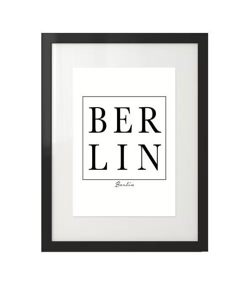 Plakat na ścianę z napisem "BERLIN"