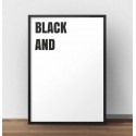 Nowoczesny plakat Black and (white)