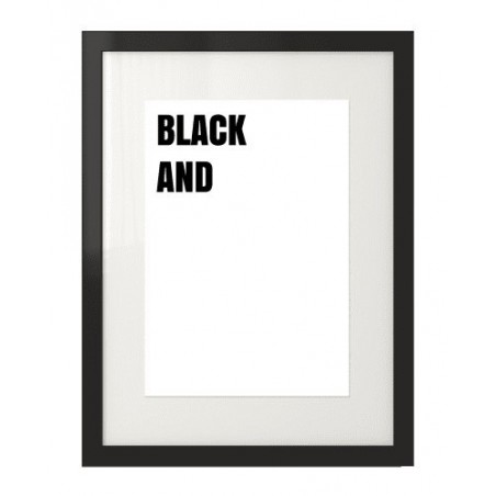 Originální nástěnný plakát "Black and (white)" do moderních interiérů