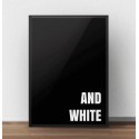 Czarny plakat (Black) and white