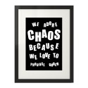 Typograficzny plakat Chaos 2