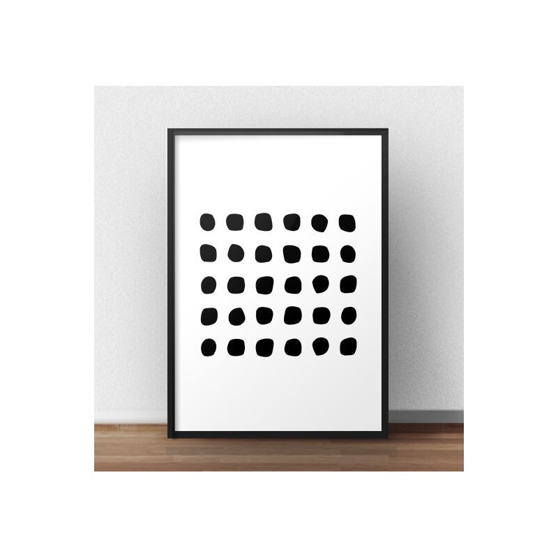 Geometryczny plakat na ścianę do nowoczesnego wnętrza urządzonego w stylu minimalistycznym lub skandynawskim przedstawiający cza