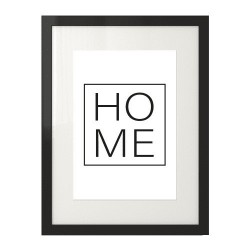 Minimalistyczny plakat "HOME"