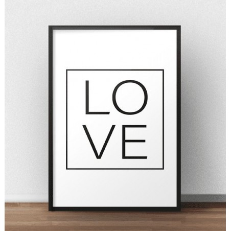 Minimalist "LOVE" poster for the wall