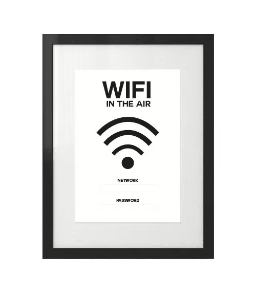 Plakat na ścianę "Wifi in the air"