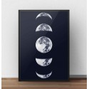 Skandynawski plakat Fazy księżyca 2