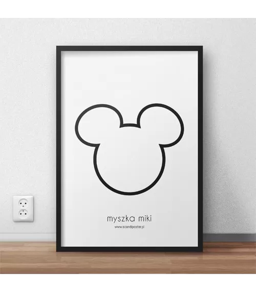 Darmowy plakat "Myszka Miki" kontur