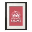 Kolorowy plakat Life is all about balance 4