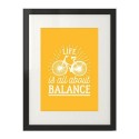Kolorowy plakat Life is all about balance 6