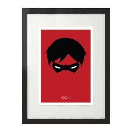 Nástěnný plakát do dětského pokoje zobrazující postavu Robina - Batmanova parťáka v barevném provedení