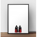 Minimalistyczny plakat fashion Heels