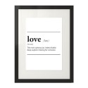 Plakat z napisem definicji słowa Love 2