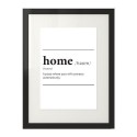 Plakat napisem definicji słowa Home 2