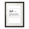 Plakat z napisem definicji słowa Dad 2