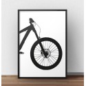 Plakat z przodem roweru enduro