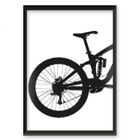 Grafika przedstawiająca tył roweru enduro downhill