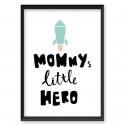 Plakat z rakietą Mummy, little hero 2