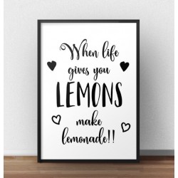 Plakat motywacyjny "Lemoniade"