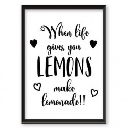 Plakat motywacyjny "Lemonade"