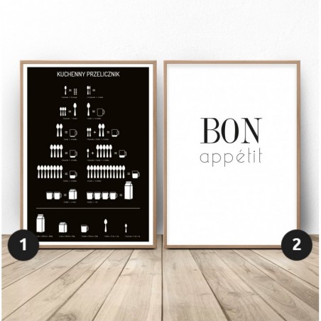A set of posters for the kitchen - Bon appetit!