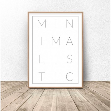 Zestaw 3 plakatów minimalistycznych