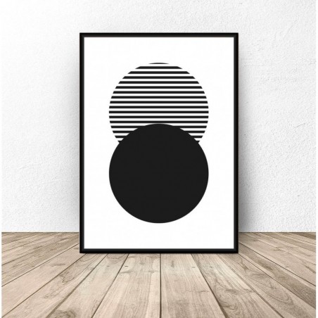 Abstract poster "Striped circle"