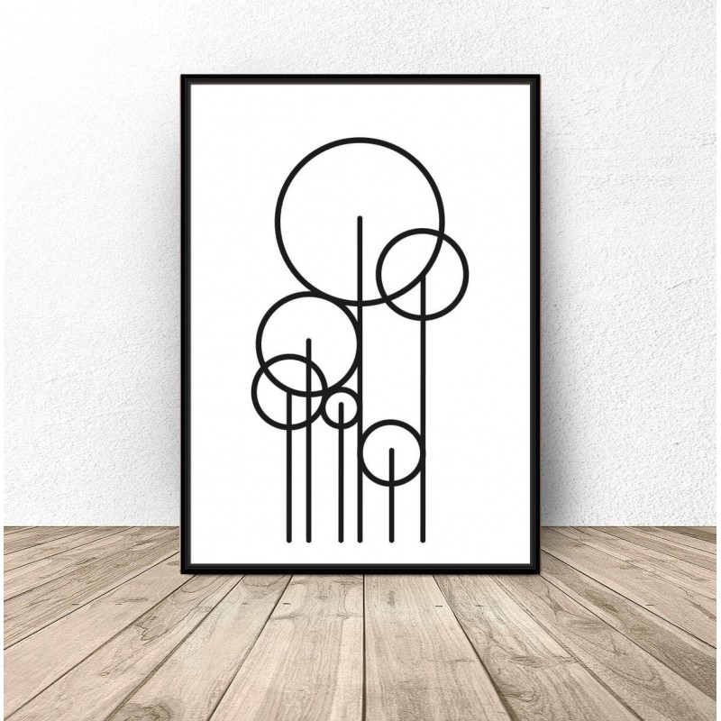 Abstract poster "Trees"