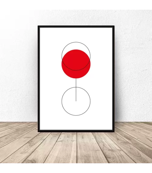 Plakat abstrakcyjny "Glass of wine"