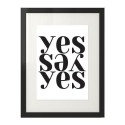 Plakat typograficzny Yes 2