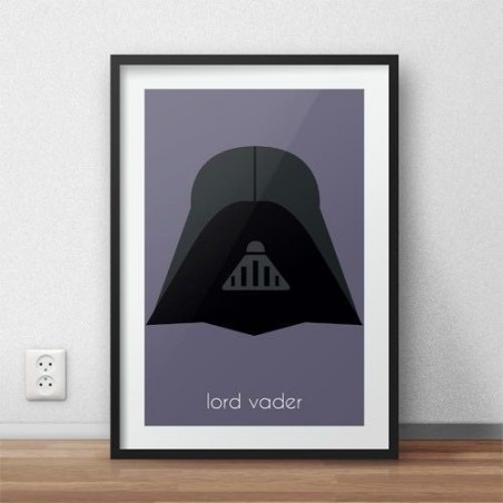 Barevný plakát pro děti s postavou Lorda Vadera