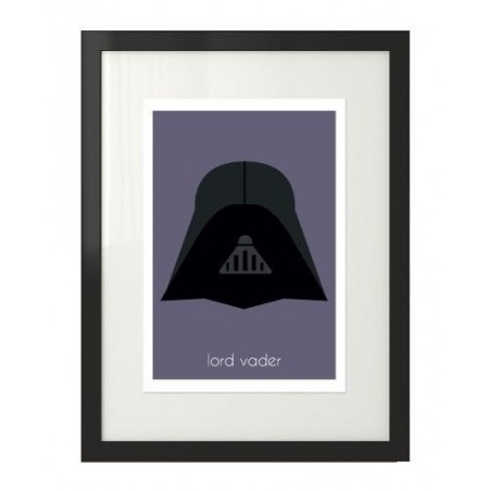 Barevný nástěnný plakát s podobiznou Lorda Vadera ze Star Wars
