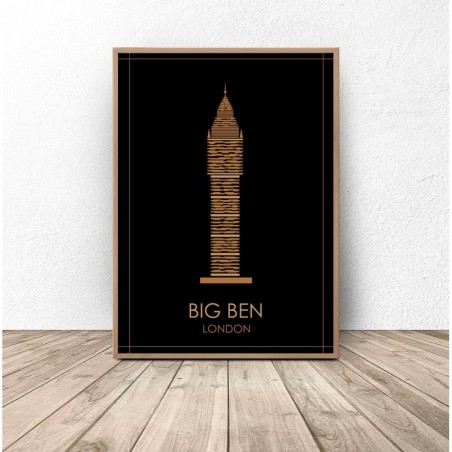 Colorful poster of London "Big Ben"