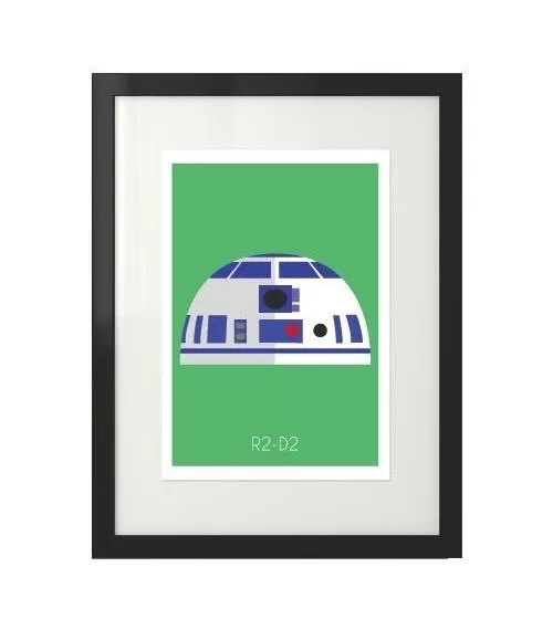 Plakat z postacią droida R2-D2