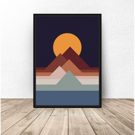 Plakat abstrakcyjny "Sunset"