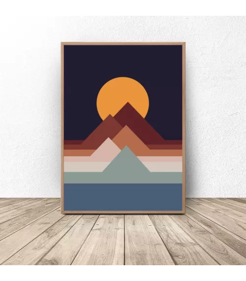 Plakat abstrakcyjny "Sunset"