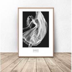 Plakat z tancerką "Dance Art of Motion"