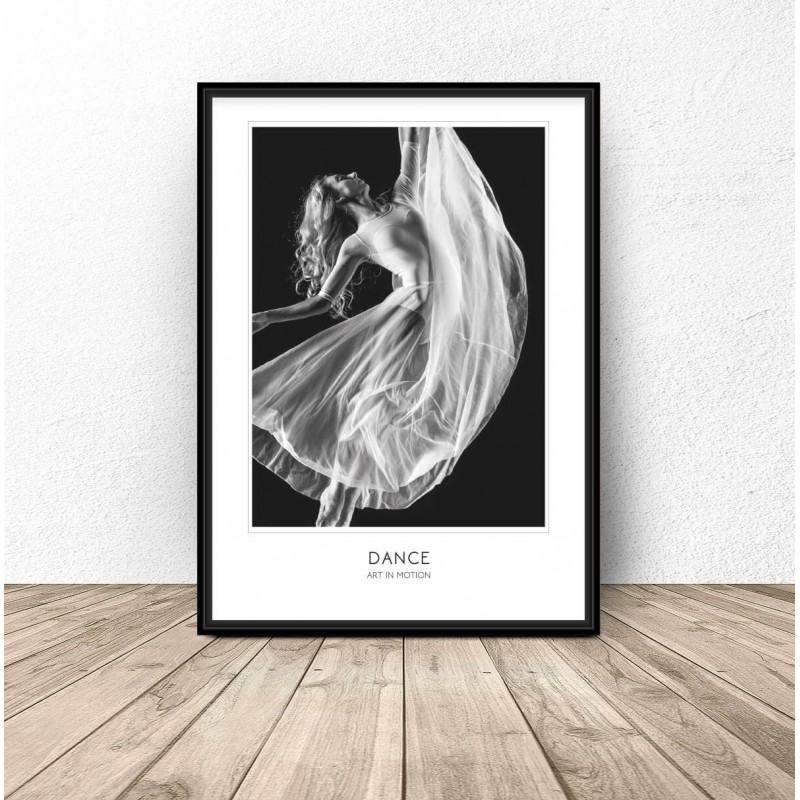 Plakat z tancerką Dance Art of Motion
