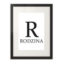Plakat z napisem R - RODZINA 2
