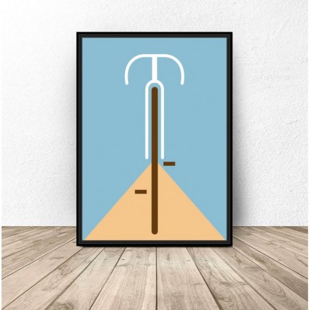 Plakat Pastelowy "Rower" - Grafiki Tematyczne na Ścianę | Scandi Poster