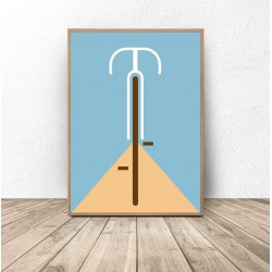 Pastelowy plakat "Rower"