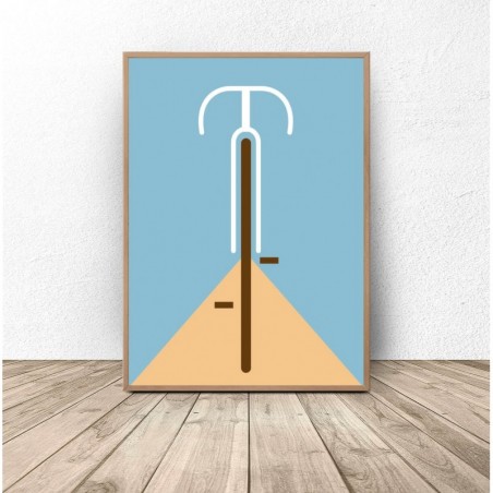Pastel Poster "Bicycle" - Thematic Wall Graphics | Scandi Poster