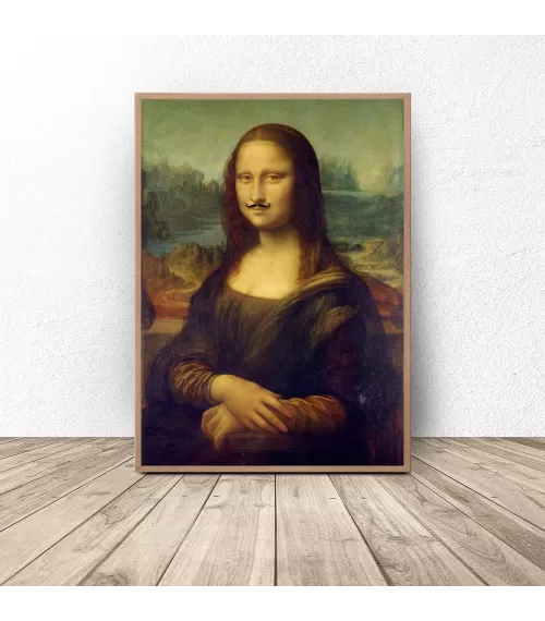 Plakat "Mona Lisa z wąsami"