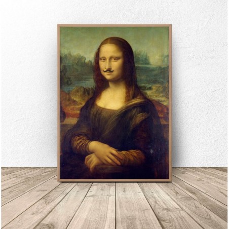 Plakat "Mona Lisa z wąsami"