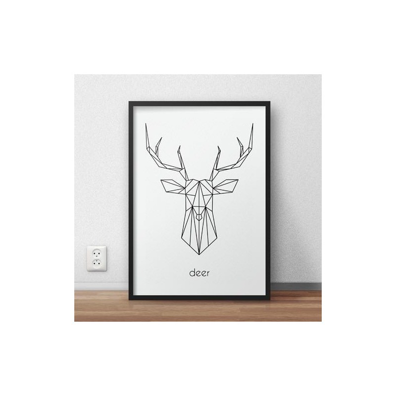 Plakat z jeleniem Deer