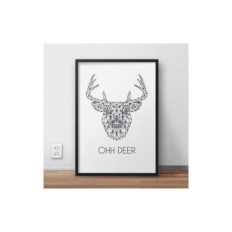 Plakat z jeleniem Ohh deer