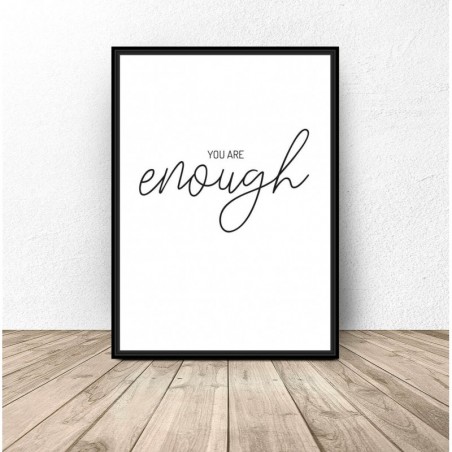 Plakat motywacyjny "Enough"