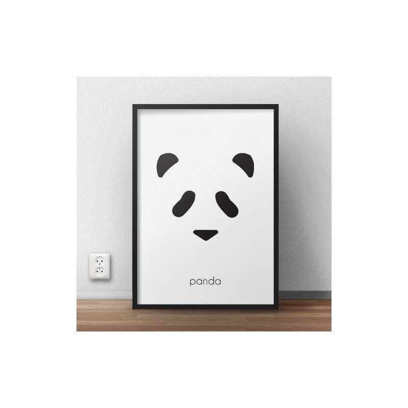 Plakat z misiem panda