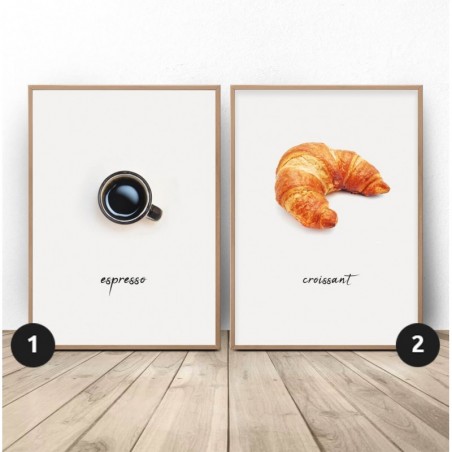 Zestaw dwóch plakatów "Francuskie śniadanie"