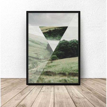 Poster "Triangle in the field"