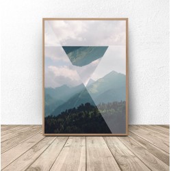 Plakat "Trójkąt w górach"